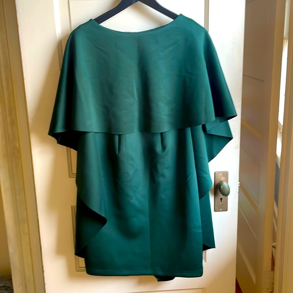 ASOS green maternity cape dress Sz 6